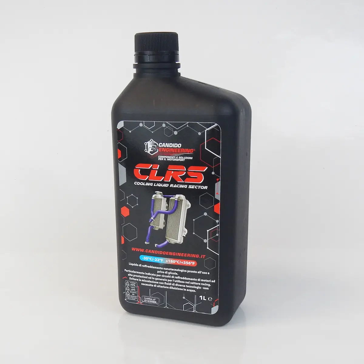 Liquido Radiatore Nanotecnologico "CLRS" per Racing e Pista - Temperatura -30°C a +180°C - Flacone da 1000ml