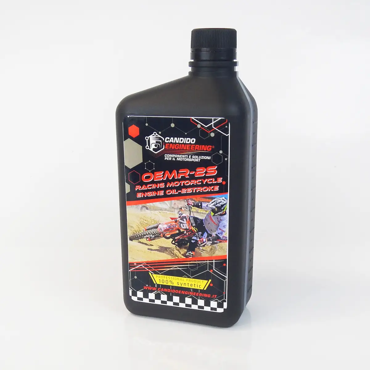 Lubrificante Miscela Racing 2T 100% Sintetico "OEMR-2S" – Flacone 1000ml per Motori ad Alte Prestazioni